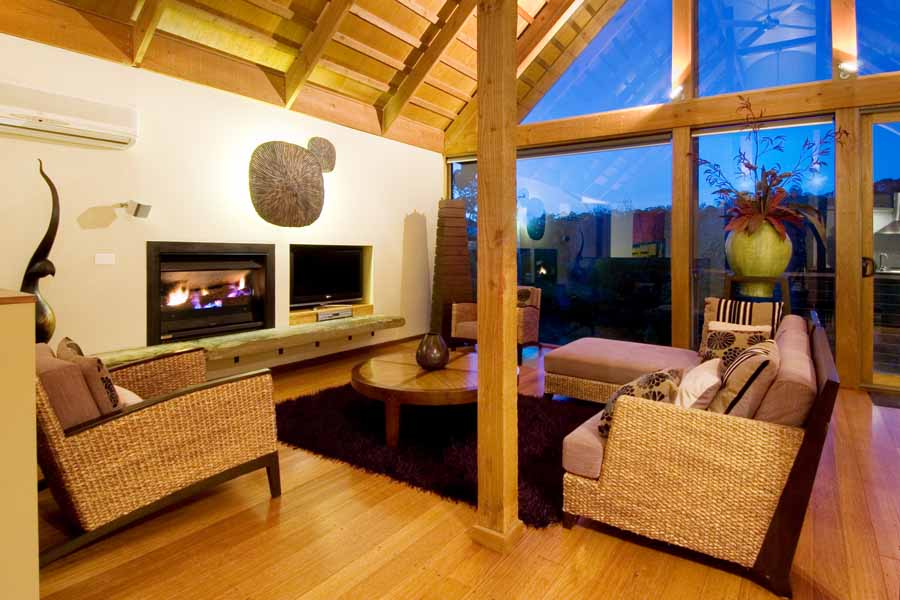 Romantic accommodation Daylesford Hepburn Spa Pavilion Horizon - Lounge
